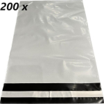 Kilest &uuml;mbrik liimiribaga LDPE 310x420+50 mm, pakis 200tk