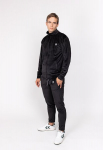 Meeste sametist dressipluus lukuga, must, M