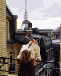 Maalimine numbrite j&auml;rgi - maalimise komplekt 40x50 cm. "The Girl on the Balcony"