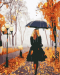 Maalimine numbrite j&auml;rgi - maalimise komplekt 40x50 cm. "Autumn Fog"