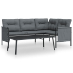 vidaXL 2-osaline aiam&ouml;&ouml;bli komplekt, antratsiithall, teras