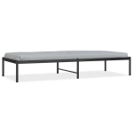vidaXL metallist voodiraam, must, 75 x 190 cm, Juoda