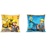Puuvillane padjap&uuml;&uuml;r Bob the builder, 40x40 cm