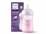 Pudel Philips Avent Natural Response, roosa, 1 kuu+, 260 ml