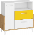 Kummut Meblocross Hey 07, valge/kollane