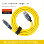 120W Kiire Laadimine USB-C Kaabel, 100.58 cm Silikoon &uuml;mbris, &Uuml;marad lisatarvikud.