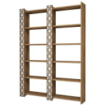 Eraldiseisev riiul Kalune Design City 2, pruun/kreem