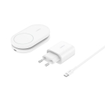 Belkin juhtmevaba laadija BOOST Charge magneti. 15W 2in1 +output/USB-C wh.WIZ028vfWH