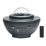 Muusikakeskus USB Bluetooth muusika t&auml;histaeva projektori valgus, &uuml;ks roheline laser t&auml;histaevas veemuster T&auml;histaeva valgus &ouml;&ouml;valgus must