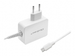 Qoltec laadija Cahrger 65W USB type C, PD