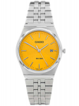 Meeste k&auml;ekell Casio, h&otilde;bedane/kollane