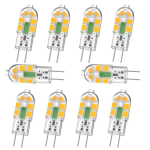 G4 lambipirn, G4 LED pirn 2W 240LM, vastab 20W G4 halogeenpirnile, soe valge 3000K, AC/DC 12V
