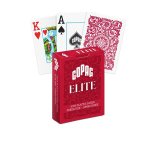 Copag 1546 Elite Poker Size &ndash; Jumbo indeksiga m&auml;ngukaardid (punased)