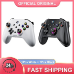 (S02 1Valge ja 1Must)Uus Lenovo S02 kuue telje g&uuml;roskoop, kahe vibratsiooniga juhtmevaba Bluetooth m&auml;ngupult Nintendo Switch TV jaoks, arvuti juhtkangi kontroller 800 mAh, S02 1Balta ir 1Juoda