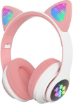 Laste audiok&otilde;rvaklapid mikrofoniga STN-28 Pink White