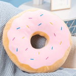 42cm Suur Tervendav Toidukunst Donut M&auml;nguasi Seljatugi Kingitus S&otilde;brap&auml;evaks, Rožinis