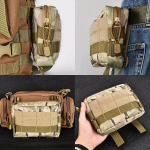 1tk 600D V&auml;litingimustes EDC T&ouml;&ouml;riistakott V&ouml;&ouml;koht K&otilde;nnakule Molle Camo Telefoni Kott., chaki
