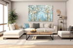 Dekoratiivne 3d maal l&otilde;uendile "&otilde;itsevad puud" 80x120 cm