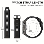 Nutikell 22mm Kiirkinnitus Sportlik Silikoonrihm Garminile Asendusrihm., Žalioji armija