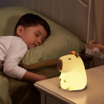 Capybara &ouml;&ouml;valgusti 2024, kaasaskantav silikoonist USB-taaslaetav loomalamp, armas Capybara kujuga puutetundlik lamp magamistoa elutoa &ouml;&ouml;kapile
