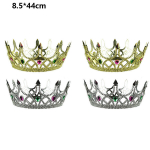 J&otilde;uluatribuudid, 3 tk Royal King & Queen plastikust kroonid, s&uuml;nnip&auml;evakost&uuml;&uuml;mi aksessuaar