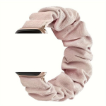 &Uuml;hildub Apple Watchi Scrunchie Rihmaga 42mm 44mm 45mm, Rožinis