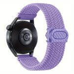 Nailonpunutisest Rihmast K&auml;epael Samsung Huawei Kellale 20mm 22mm, Violetinė