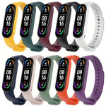 (10 Pakki) Silikoonrihmad Xiaomi Mi Band 7 jaoks