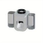 Seinale kinnitatav hambaharjahoideja komplekt koos hambapastadosaatoriga, nutikas du&scaron;ikaunistus hall, sinine, roosa.