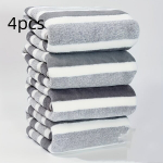 4-osaline Triibuline Vannir&auml;tikukomplekt, Super Imav Kiiresti Kuivav Pehme R&auml;tikud