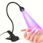 USB Toitega Painduv Kael K&uuml;&uuml;nte Kuivati Lamp , Juoda