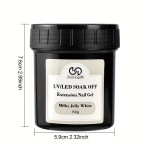 Looduslik ja valge k&uuml;&uuml;nte modelleerimisgeel &ndash; 150 g (UV/LED, l&otilde;hnatu)