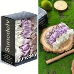 Siidist juuksekummid, 3 tk,, Rose Gold &Scaron;viesiai violetinė balta