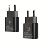 Kiirlaadija, 25W USB-C Laadija, iPhone Samsungi Jaoks., 2vnt Juodos spalvos