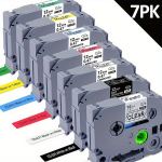 7 tk lamineeritud sildilint Brother P-Touch jaoks