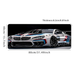 Kiire D&uuml;naamiline V&otilde;idus&otilde;iduauto Hiirepadi - Suur Libisemiskindel Looduslik Kummist Gaming Matt., 31,4 * 15,7 colio (80x40 cm)