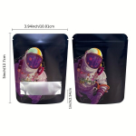 100tk korduvkasutatav alumiinium Mylar kotid - 1g kuni 3.5g lukustuskotid, l&otilde;hnakindel & toiduklass ladustamine.