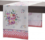 Maison d'Hermine K&auml;sitsi maalitud puuvillane lauajooksja 50x150 cm