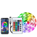 Led Magamistoa 30M LED-riba mitmev&auml;rviline dekoratiivne valgusriba, RGB-h&auml;mardatav valguse vanik kaugjuhtimispuldiga, Bluetoothi RAKENDUS, Kodumuusika, Elutuba, K&ouml;&ouml;k/12 valgustit/meeter