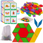 Puidust geomeetriliste kujundite pusle