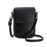 Must lihtne &uuml;hev&auml;rviline Crossbody telefonikott