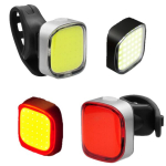 Jalgratta LED Valgustite Komplekt USB Laadimisega &ndash; COB Esituled ja Tagatuled