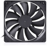 Alphacool Core PWM ventilaator 2000 RPM - 140 mm - must