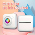 Mini Printer Tintita Fotoprinter, V&auml;ike Termiline Kleebise Printer, Kaasaskantav Mobiiltelefoni Pildprinter.