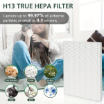 5tk C545 H13 Asendus HEPA Filter Winix Puhurile, 5vnt S filtrui (C545)