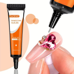 [Tulusaak] TWOING 15ml Super Adhesive Rhinestone Liim K&uuml;&uuml;ntele - Ei P&uuml;hi, UV Lamp Geel Kristallidele, Helmed & Teemandid.