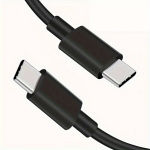 1tk USB C-C Kiirkaabel 60W 100-304cm Valge/Must., Juoda