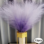 13tk Gradient Roosa Kunstsiidist Pampashein Ema P&auml;eva Dekoratsioonid., Violetinė