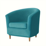 2tk Veniv Diivanikate, &Uuml;hev&auml;rviline Tugitoolikate M&ouml;&ouml;blikaitse, 11 #turquoise Blue