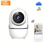 Sise Turvalisuse Nutikaamera, 1080P Juhtmevaba Kaamera 2.4G WiFi Kodune Lemmiklooma Kaamera Liikumish&auml;iretega ja J&auml;lgimisega